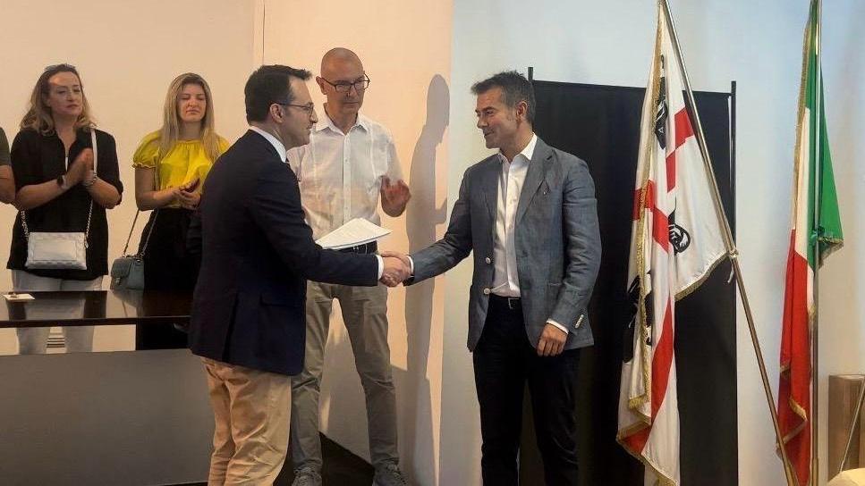 Massimo Zedda proclamato sindaco di Cagliari <em>(foto Mario Rosas) </em>