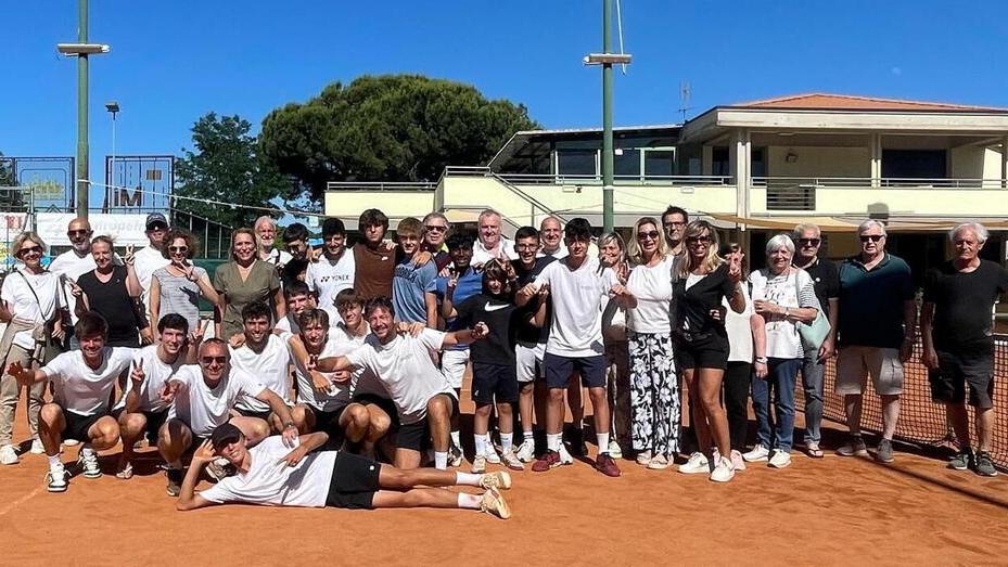 La festa per la salvezza della squadra maschile