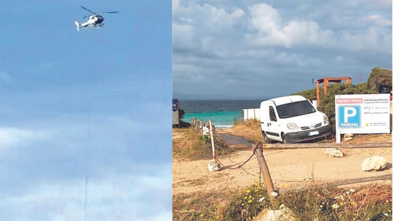 Santa Teresa, l’ingresso della spiaggia è chiuso: il chiosco arriva in elicottero