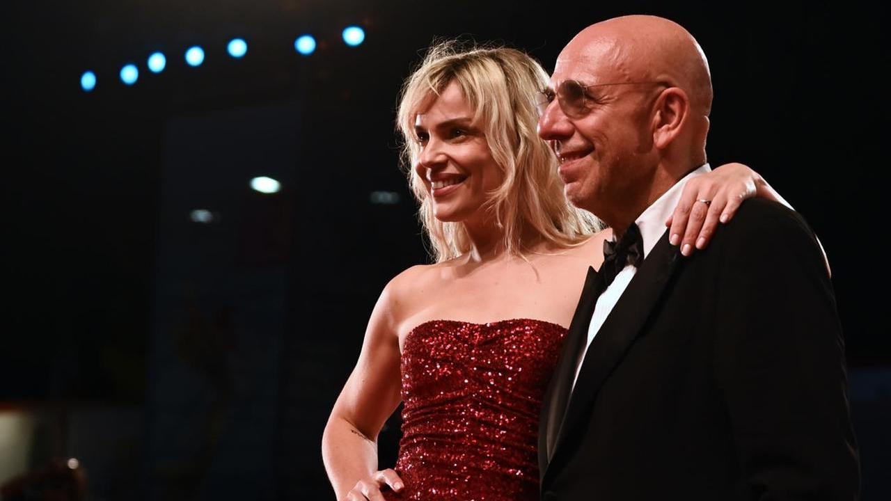 Micaela Ramazzotti e Paolo Virzì (foto Lapresse)