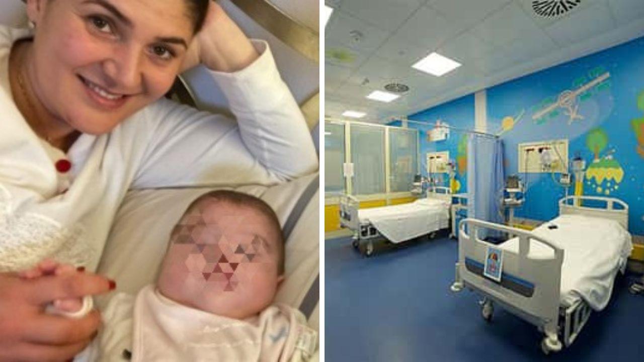 Antonella e il piccolo morto per meningite
