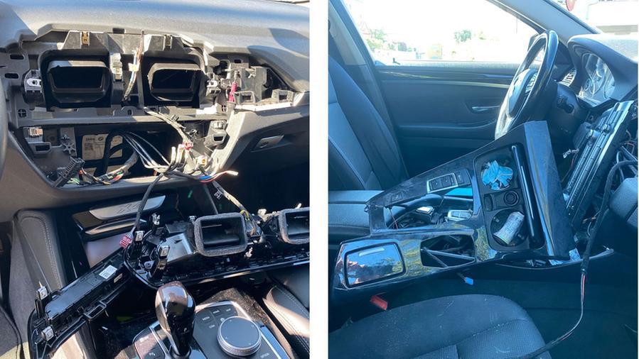 Auto svaligiate dei ladri in Toscana