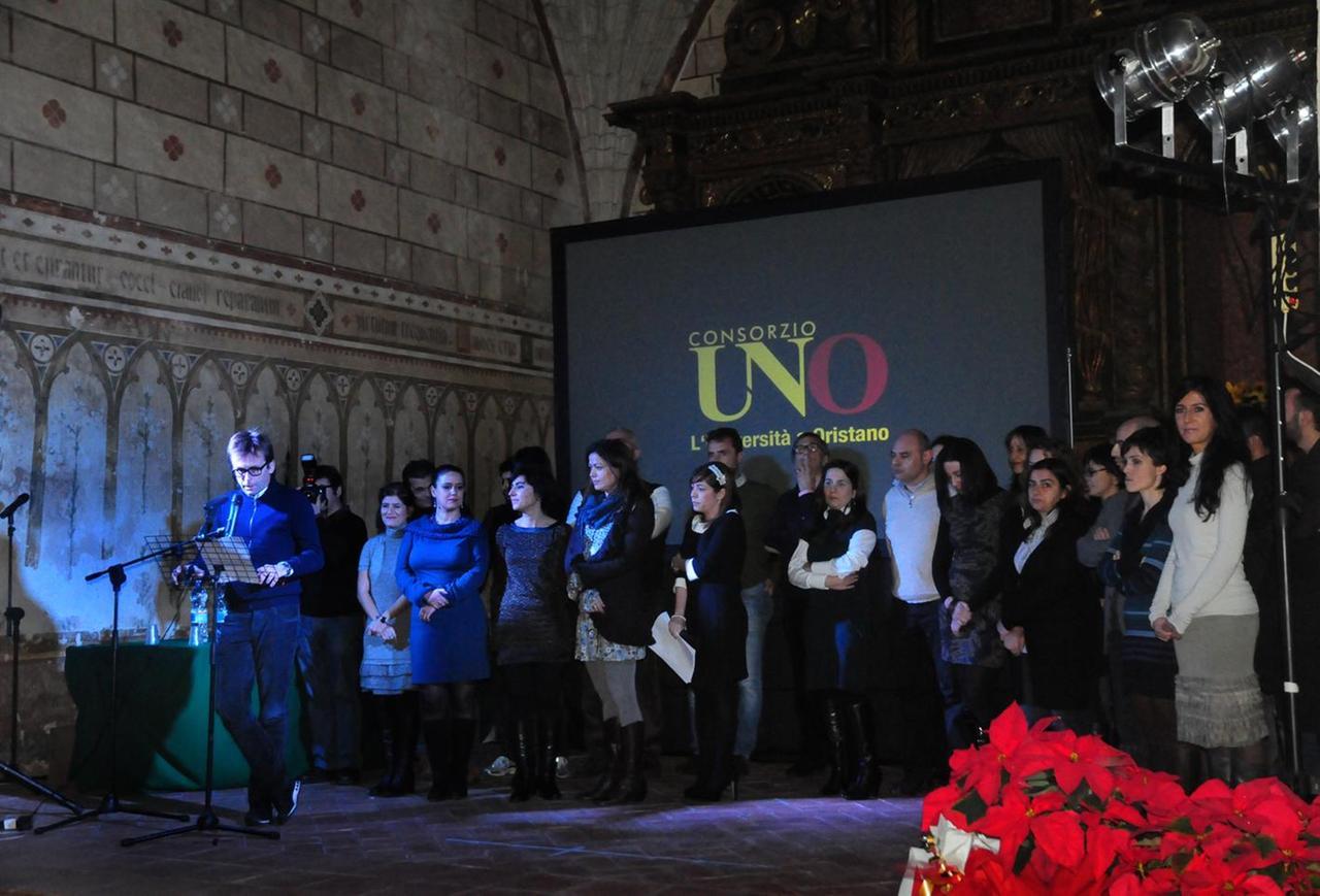 
	Una festa dei laureati di qualche anno fa a Oristano

