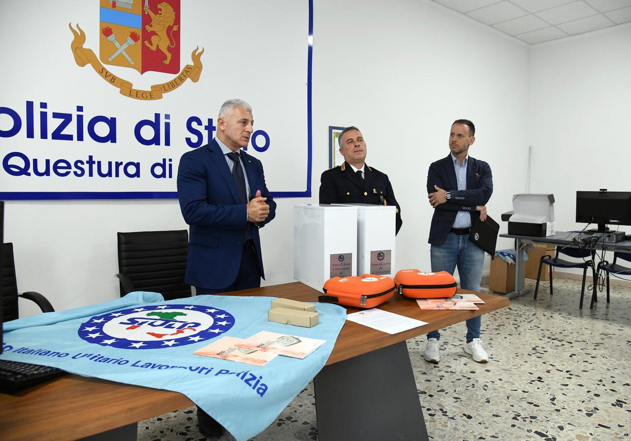 
	La conferenza stampa in questura (foto Locci)

