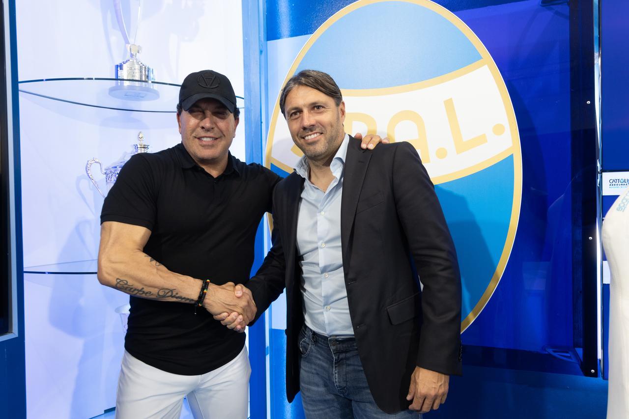 Spal, Tacopina presenta il nuovo allenatore Andrea Dossena