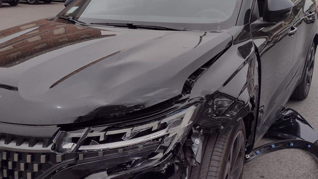 
	L'auto coinvolta nell'incidente

