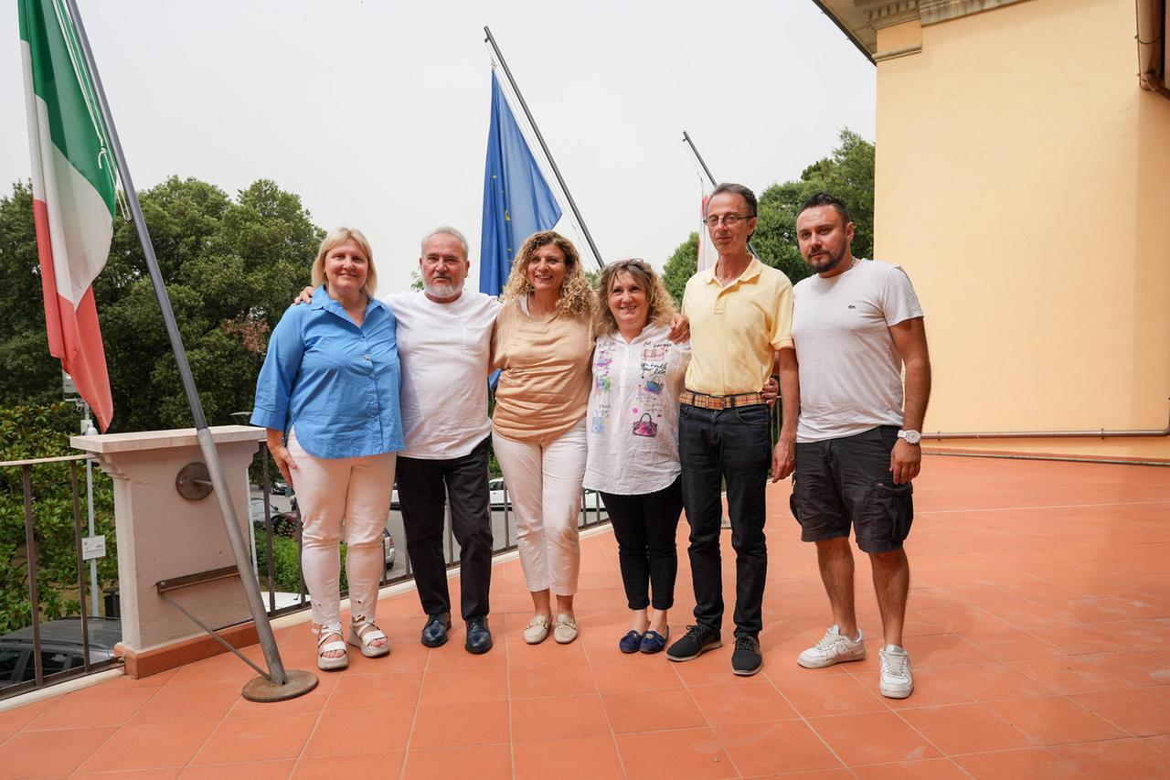 
	Da sinistra: Marraccini, Crisci, De Caro, D'Oto, Mariotti e Roviezzo (foto Nucci)

