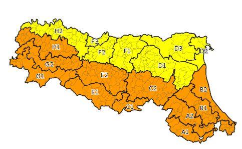 Maltempo, scatta l’allerta arancione per temporali