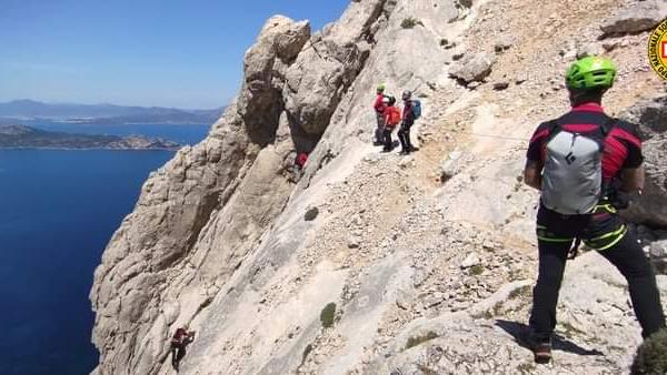 Il soccorso alpino sulle falesie di Tavolara