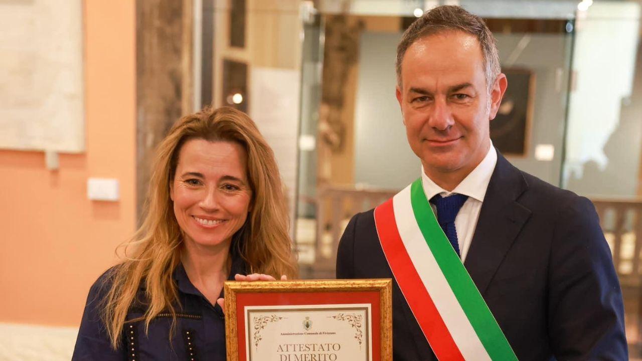 Fivizzano, star del cinema statunitense, Linda Cardellini, incontra i familiari