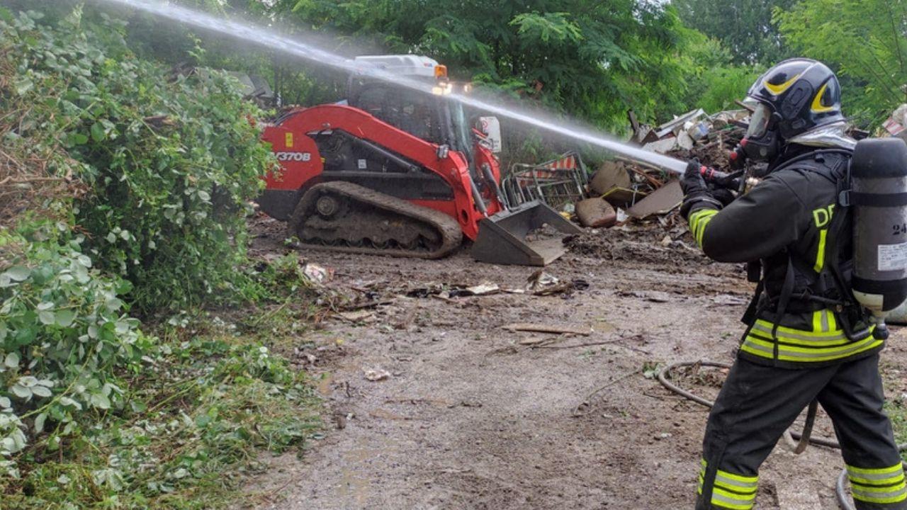 
	L'intervento dei vigili del fuoco (Foto Vvff)


