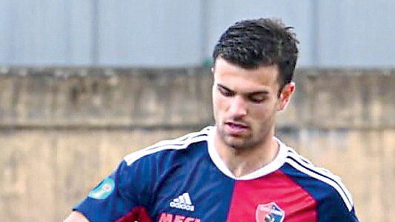 Il difensore del Sestri Levante Filippo Oliana classe 99