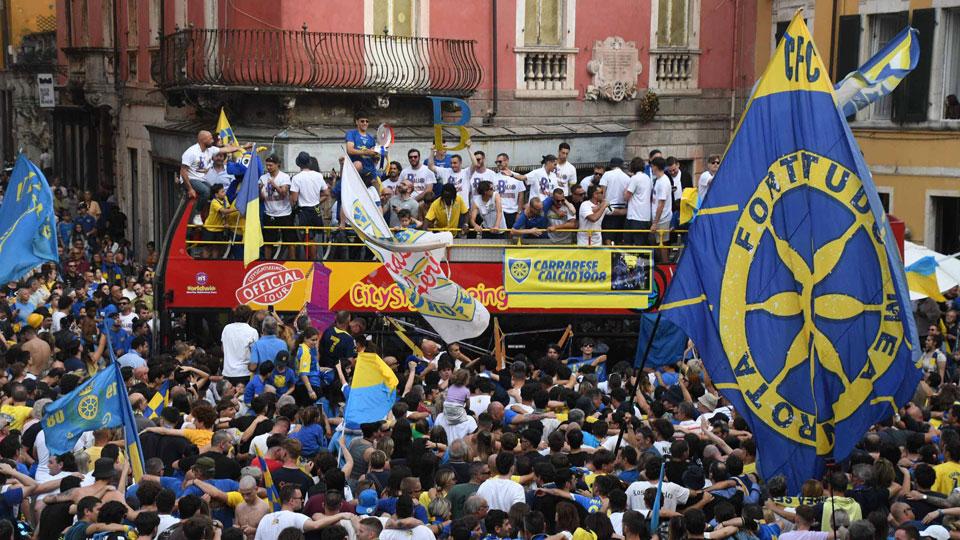 La festa degli azzurri