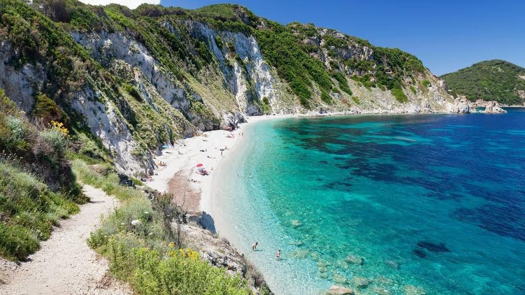La bellissima spiaggia di Sansone