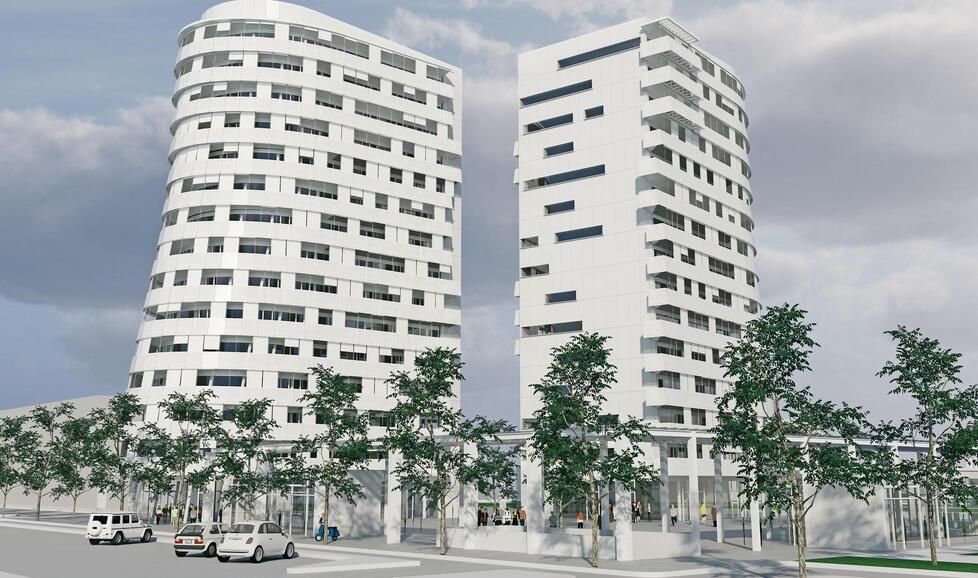 
	Un rendering delle due strutture

