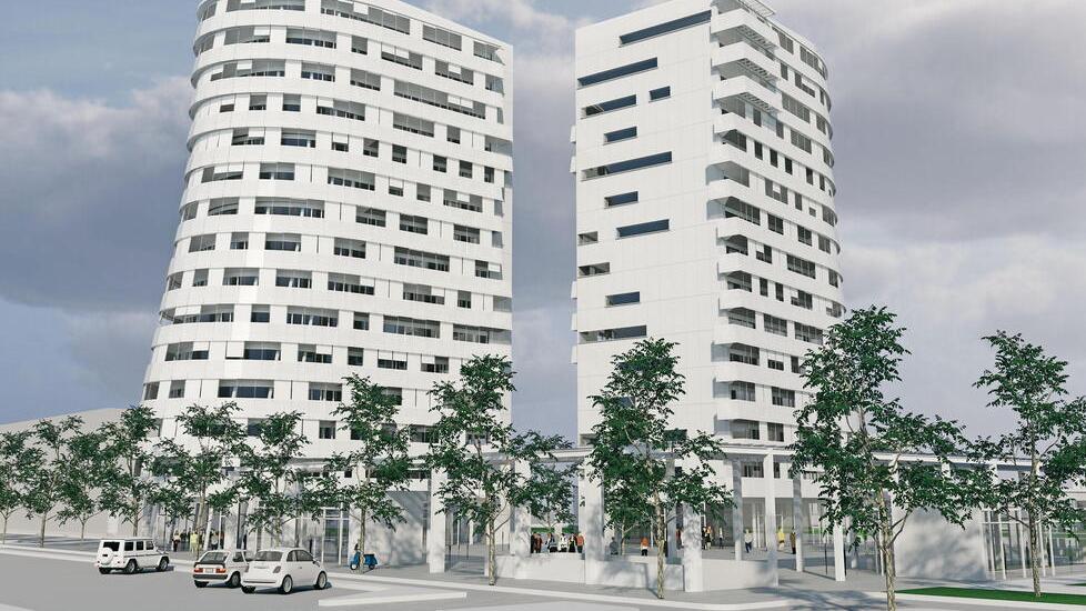 Un rendering delle due strutture