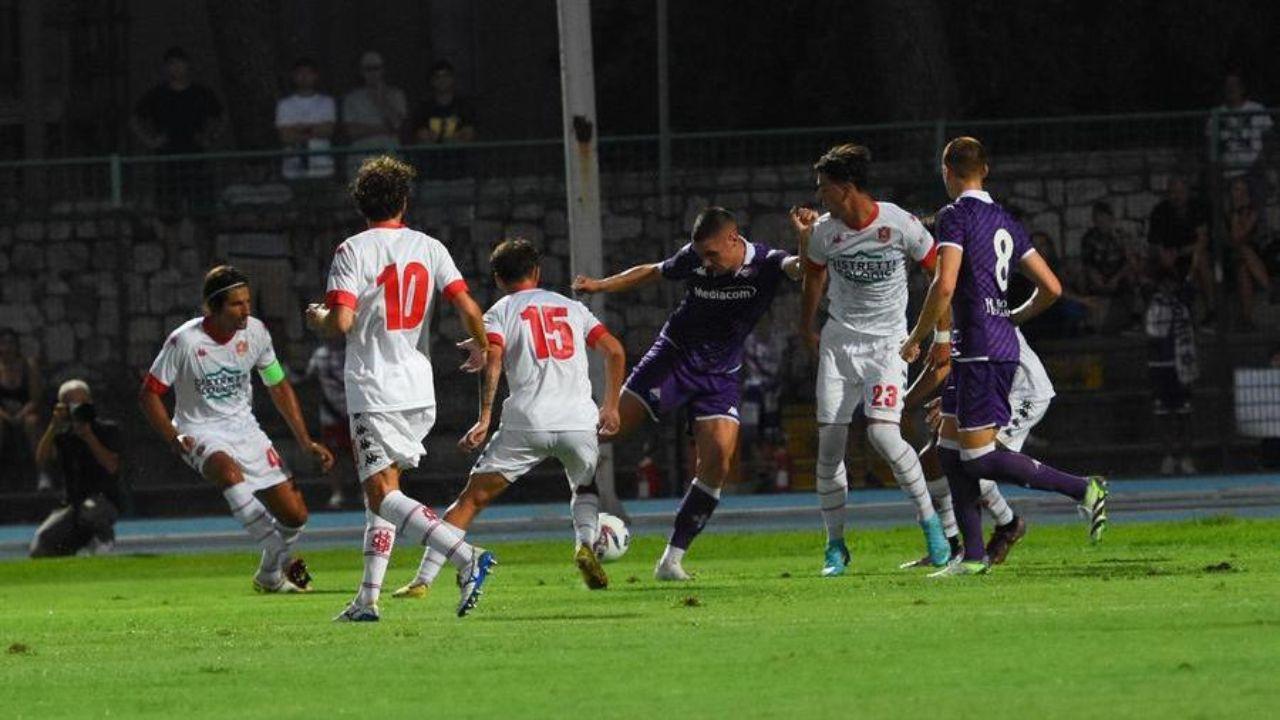 Un momento dell'amichevole dell'estate 2023