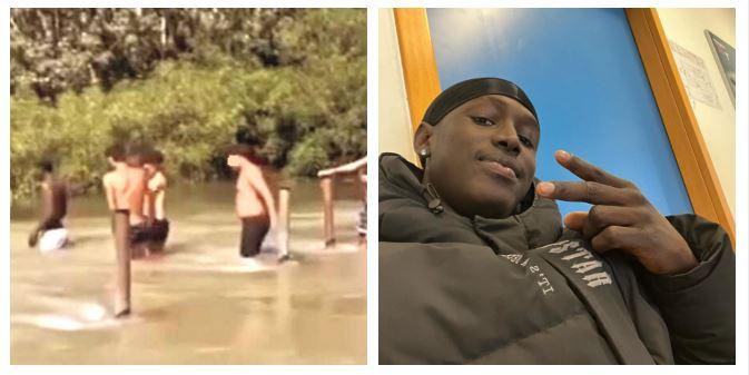 
	I ragazzi nella cava poco prima della tragedia, accanto Mor Talla Diop

