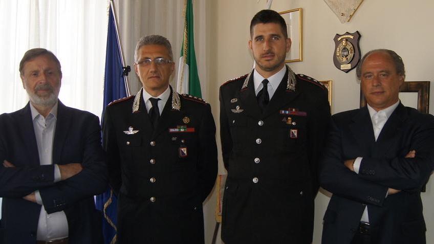 Il colonnello Adamo in municipio