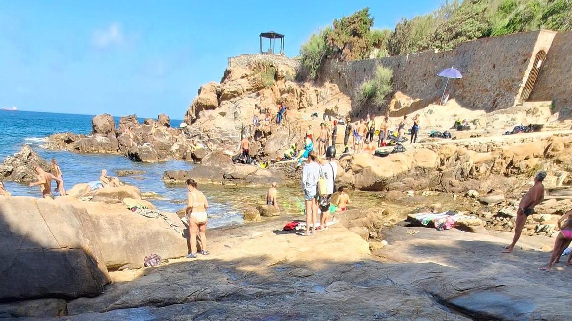 I soccorsi a Castel Boccale