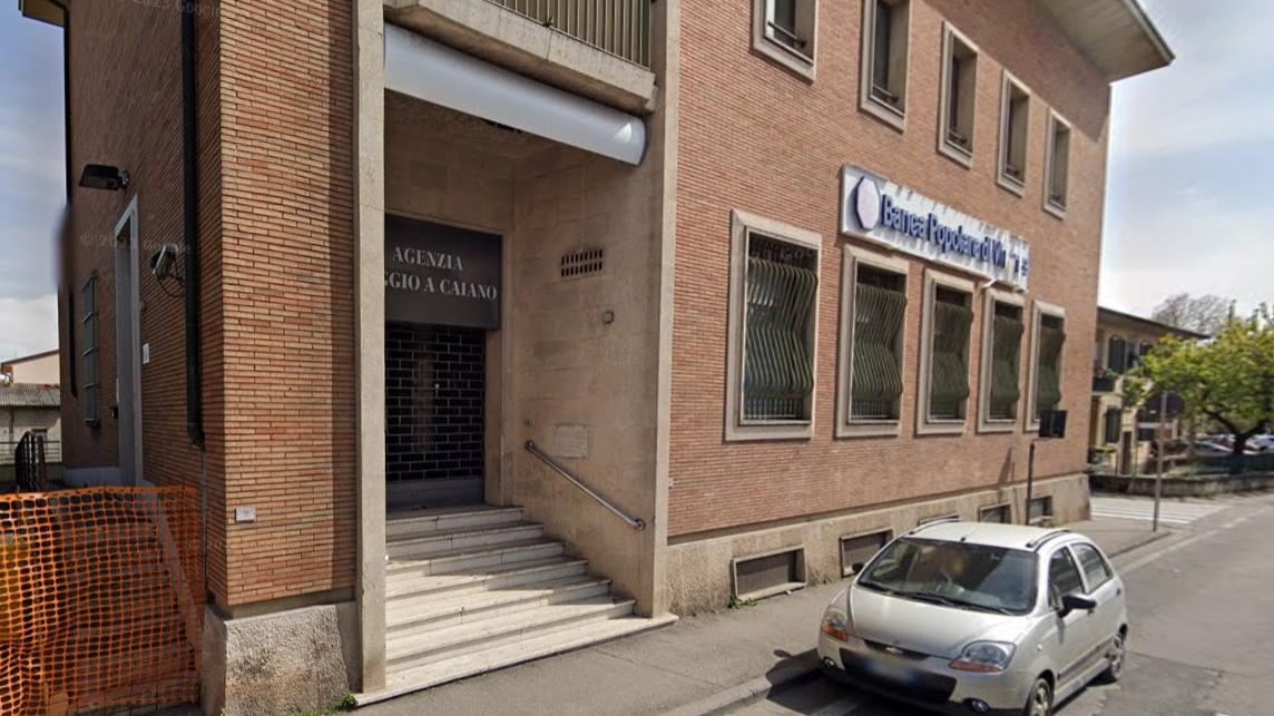 L'ex sede della Cassa di risparmio di Prato a Poggio a Caiano