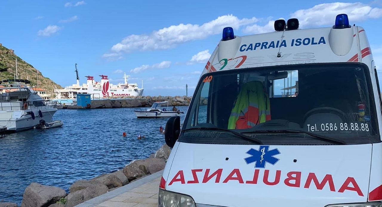 
	Un'ambulanza della Svs di Capraia (foto d'archivio)

