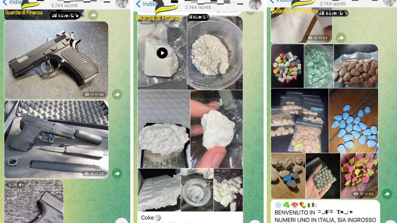 Follonica, il market della droga (e armi) è su un canale Telegram con 2700 iscritti: scatta il sequestro