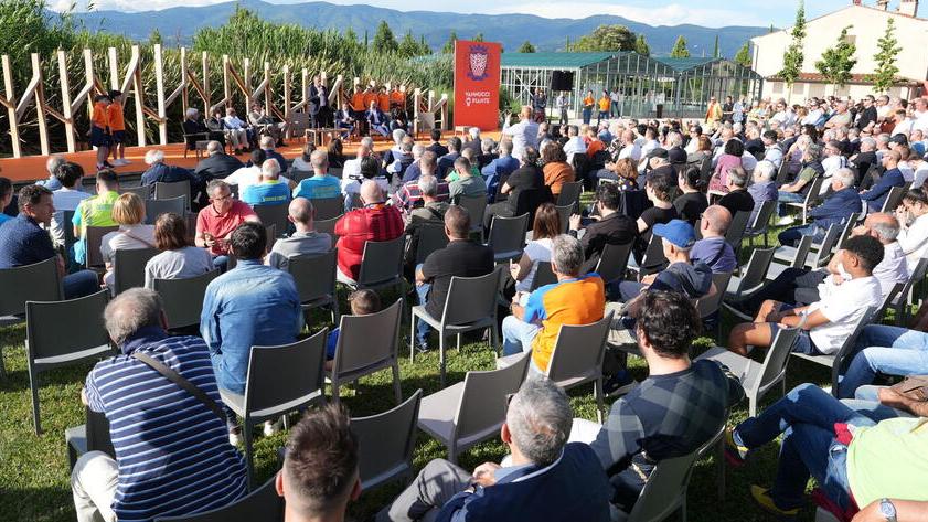 La nuova società e la dirigenza è stata presentata al Vannucci nursery campus (foto Nucci)