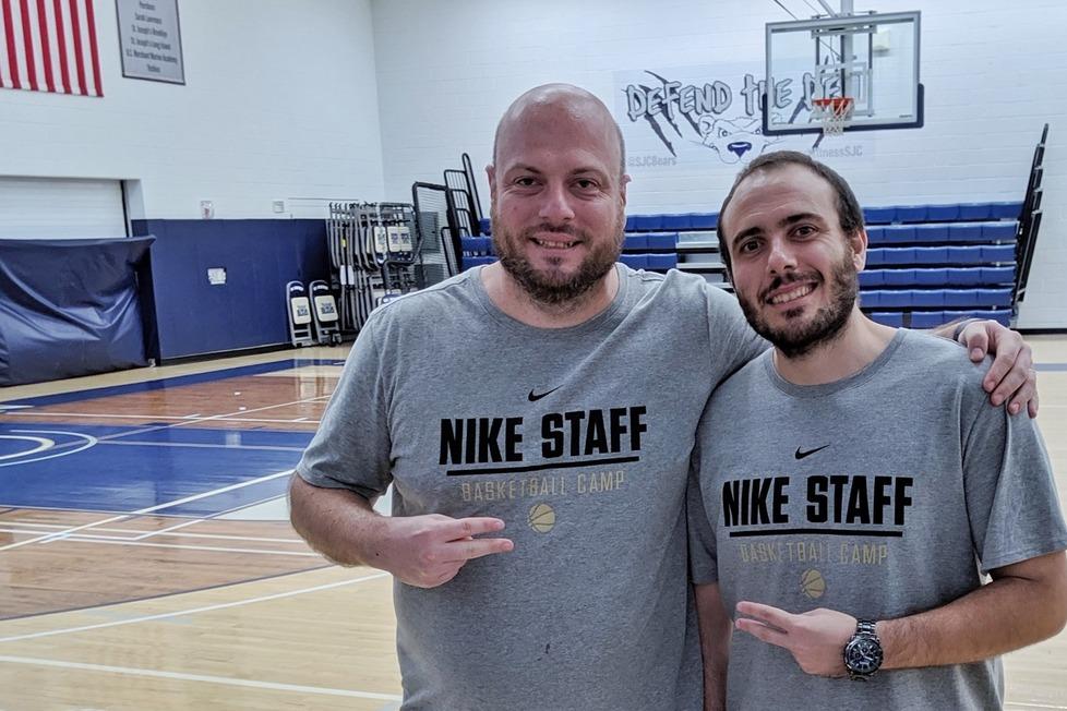 Alessandro Petrini e Marcello Di Russo (head coach City College) al camp Nike