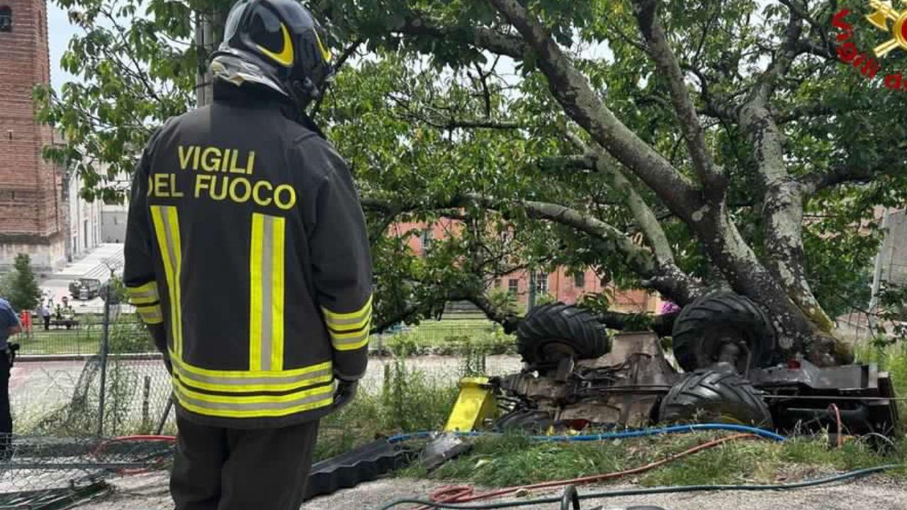 
	Il luogo della tragedia (Foto vigili del fuoco)

