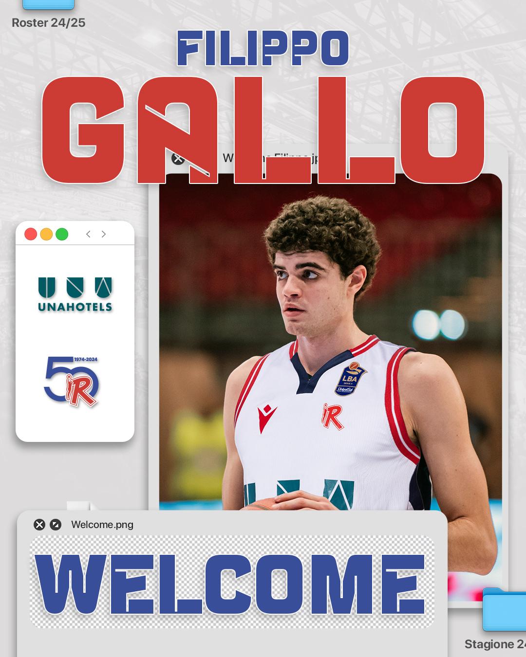 Filippo Gallo è il primo acquisto della Unahotels Reggio Emilia