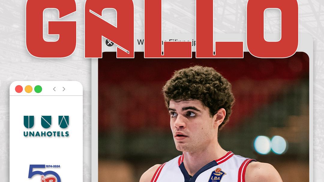 Filippo Gallo è il primo acquisto della Unahotels Reggio Emilia