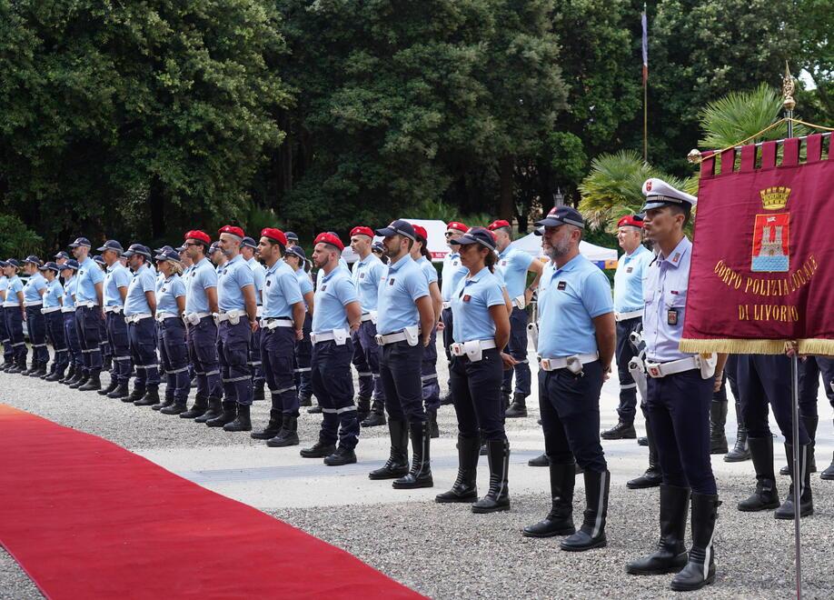 La festa della polizia municipale (foto Franco Silvi)