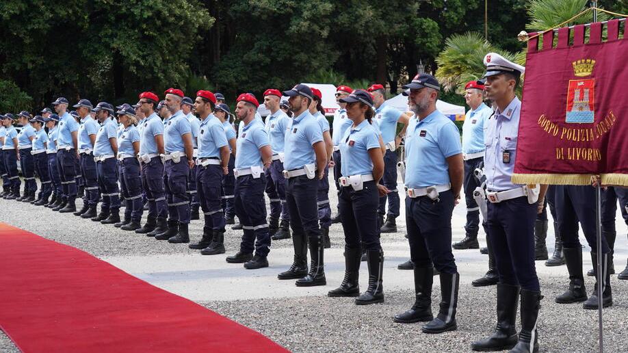 La festa della polizia municipale (foto Franco Silvi)
