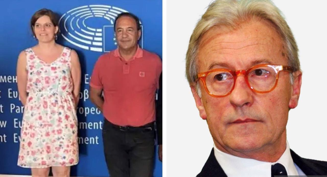 
	Gli europarlamentari Ilaria Salis e&nbsp;Mimmo Lucano e il giornalista Vittorio Feltri

