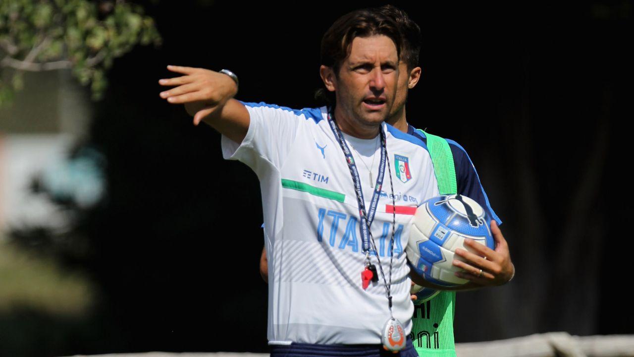 Federico Guidi con l'under 20 azzurra