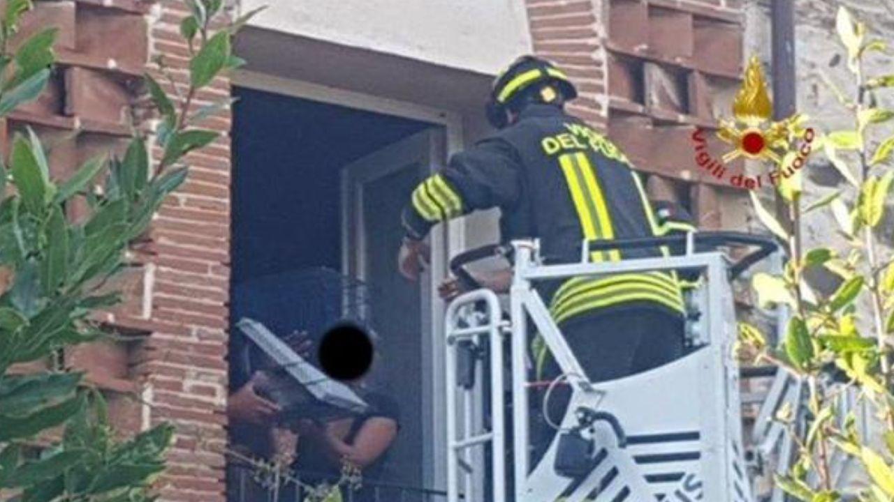 
	L'intervento dei vigili del fuoco

