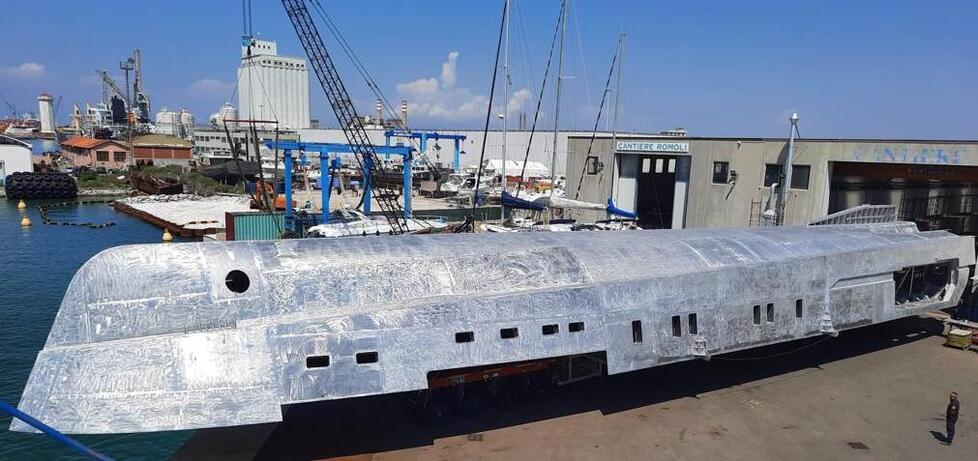 Il cantiere di Gestione Bacini Spa