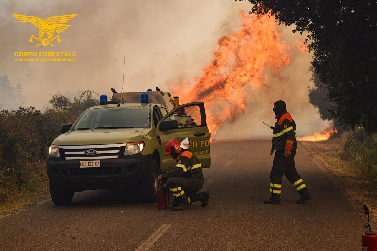 Sedici incendi nell’isola: i più gravi a Dualchi, Decimomannu e Quartu