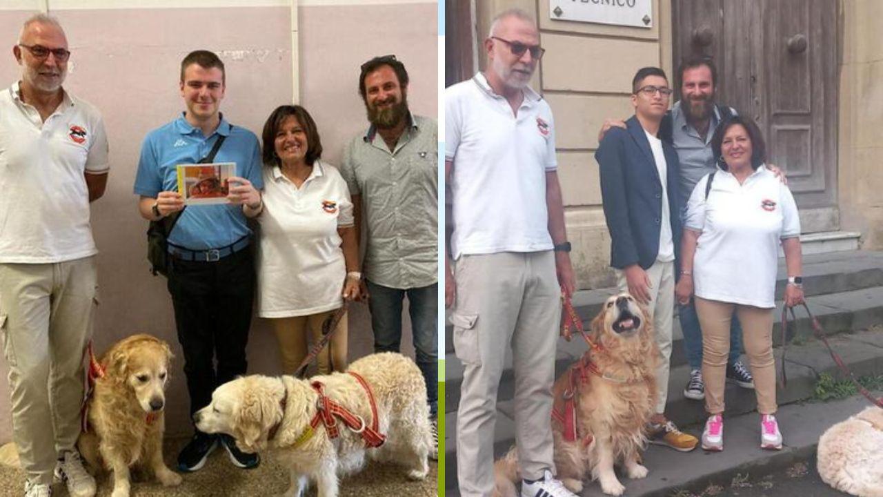 La maturità? A Livorno si fa anche coi cani di salvamento: la storia di Leonardo e Alessandro