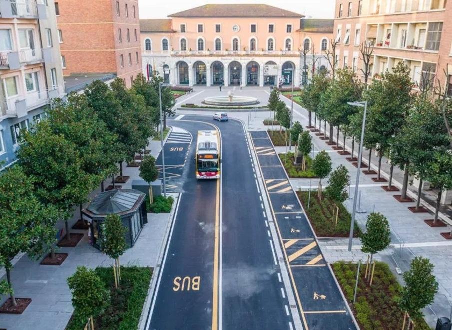 La zona vista dall'alto