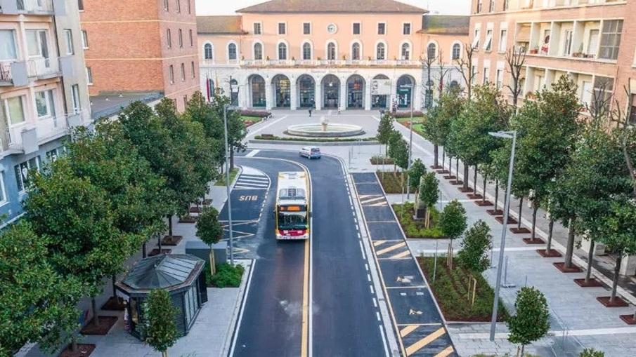 La zona vista dall'alto