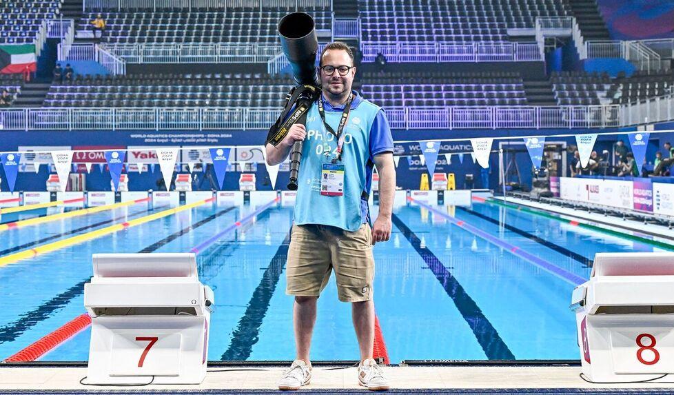 Andrea Masini, la prima volta del fotografo amaranto alle Olimpiadi. «Emozionato e carico, è il mio sogno»