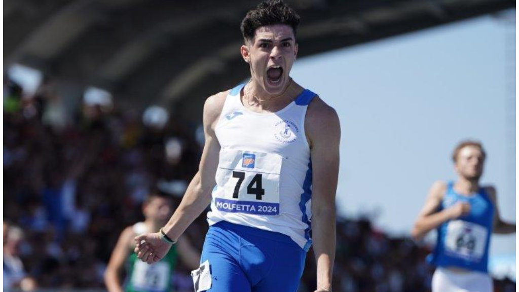 Diego Nappi (20”70) cancella il record under 18 di Filippo Tortu sui 200 metri