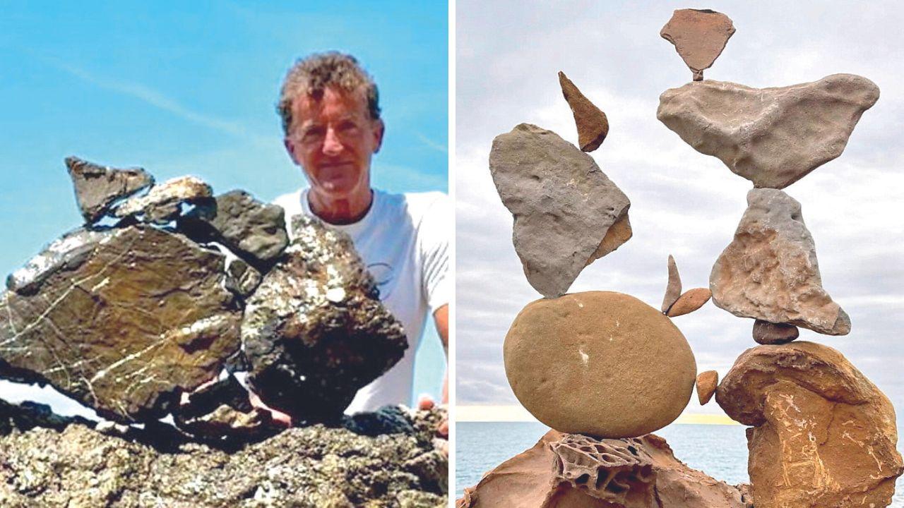 Maurizio e l'arte dell'equilibrio delle pietre: da Livorno ai mondiali di "stone balance"