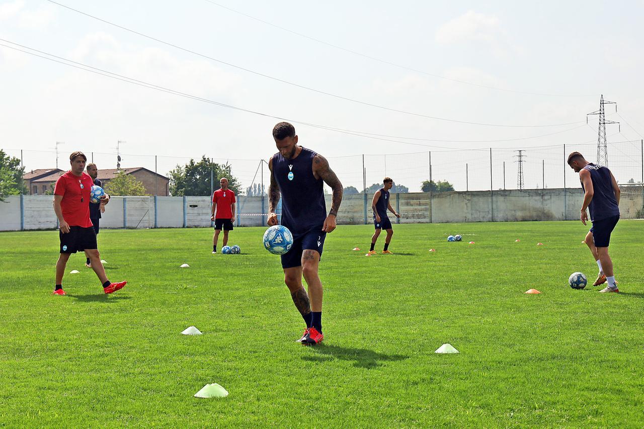 Ferrara, giocatori al centro Spal per i primi allenamenti