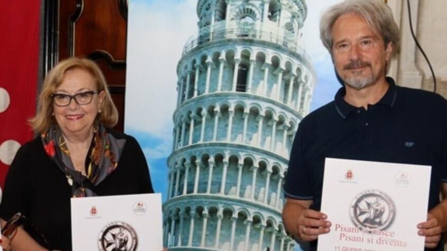 Patrizia Paoletti Tangheroni insieme al suo successore Pierpaolo Magnani
