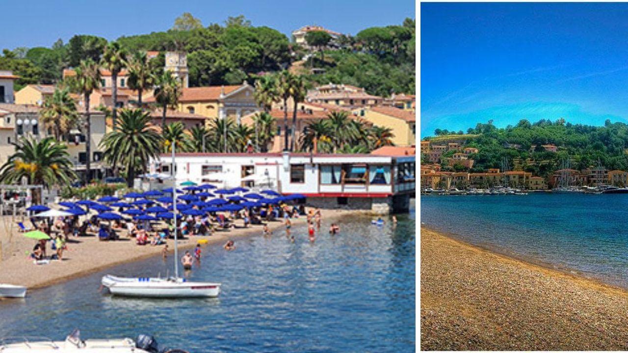 La spiaggia la Rossa (foto a sinistra Isola d'Elba App)