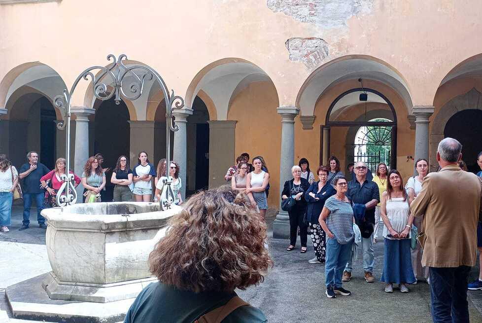 Il gruppo che ha partecipato a Maggiano alla piccola cerimonia per la chiusura del manicomio