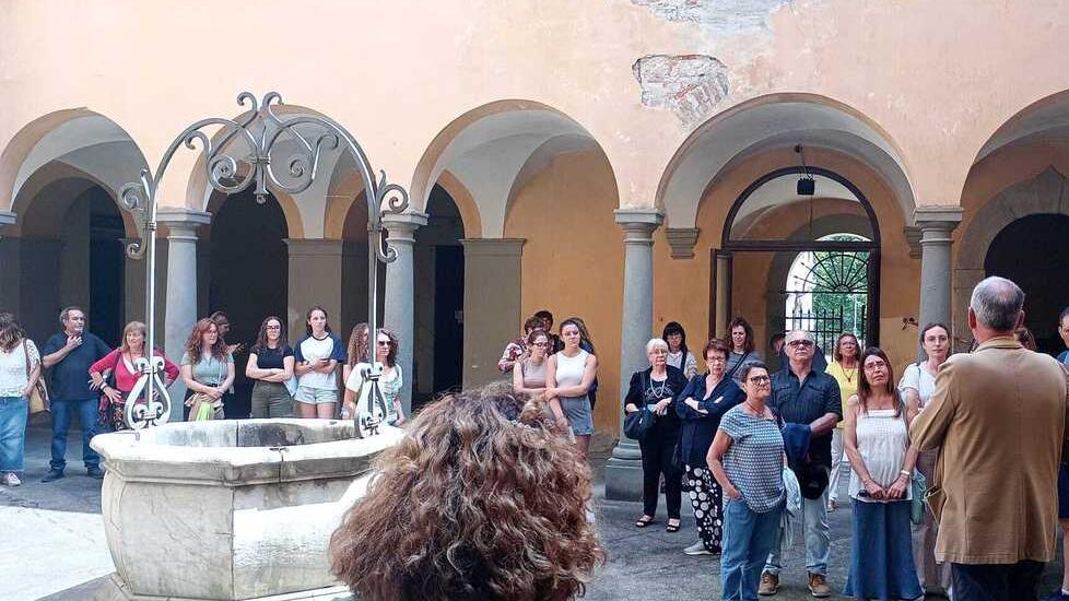 Il gruppo che ha partecipato a Maggiano alla piccola cerimonia per la chiusura del manicomio